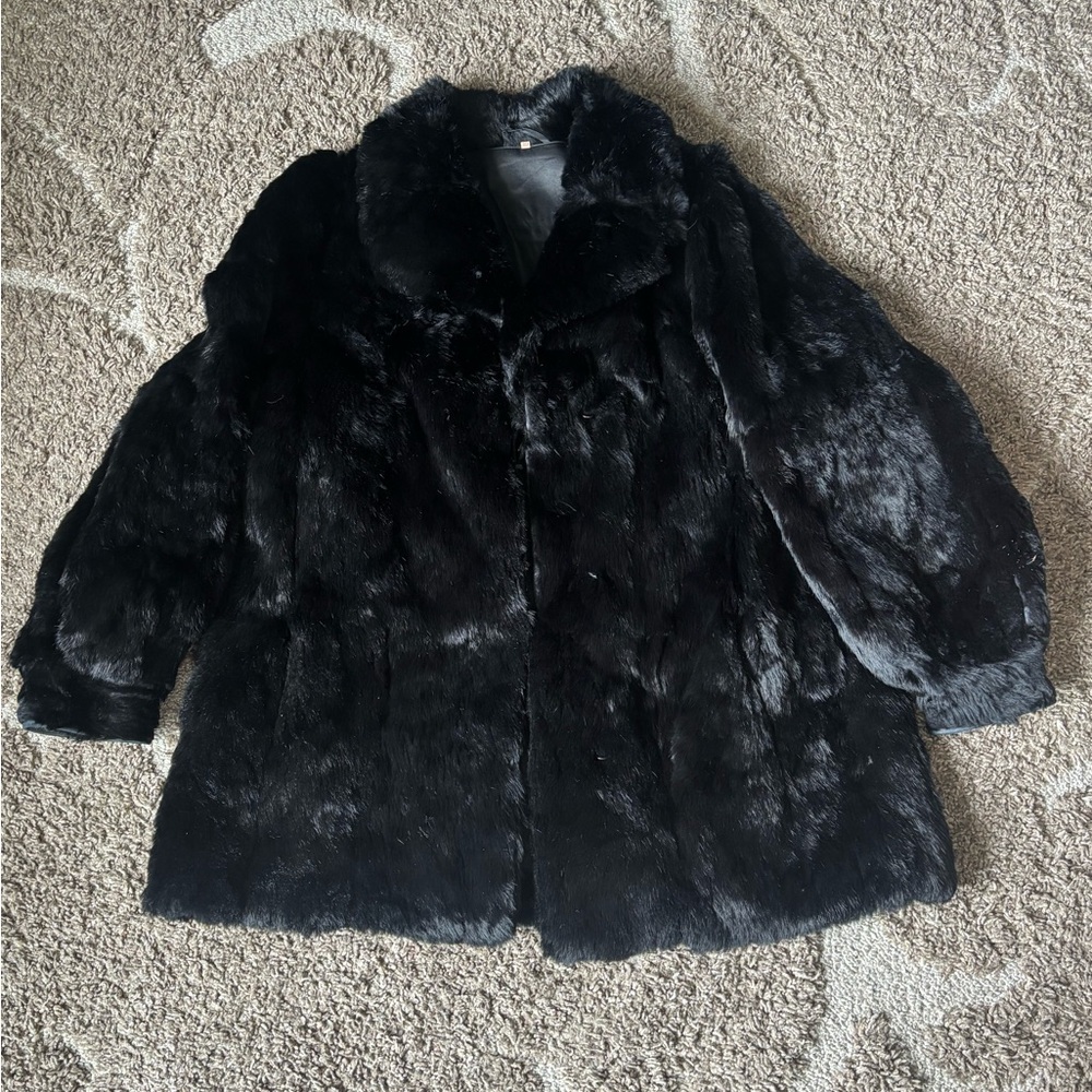Black Faux Fur Jacket